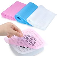100PCS Nail Dust Collector Filter Paper Disposable Non-woven Filters for Manicure Salon Tools (Pink/White/Blue)