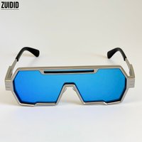 Square Steampunk Sunglasses Women 2026 One Pieces UV400 Protection Sunglass Men Brand Design Fashion Glasses Gafas De Sol Hombre