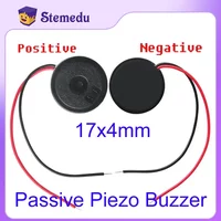 1710 Passive Piezo Buzzer Electronic Sounder Speaker with Lead Wire Diameter 17mm Height 4mm Piezoelectric Buzzerphone Alarm DIY