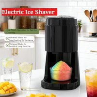 Adjustable 2-Speed Electric Ice Shaver, Automatic Foldable Mini Home Snow Cone & Slush Maker