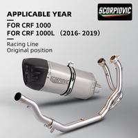Motorcycle Engine Exhaust Muffler System Front Link Pipe for CRF1100 Africa Twin,CRF1000L Full exhaust system 2016-2019