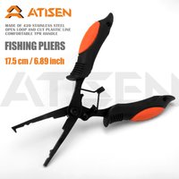Fishing Tongs Hook Remover Stainless Steel Long Nose Fishing tongs Braided Knife Forked ring Tongs Portable fishing multifunctio