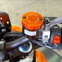 2026NEW For KTM 1290 1390 SUPER Adventure S R R/T SAS Duke R GT Motorcycle Front Rear Brake Fluid Reservoir Cap LOGO Readto race