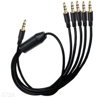 573A Cable 3.5mm Male to Multiple 3.5mm Male Splitter for Speakers Subwoofers
