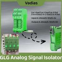 Analog Signal Isolator 4-20mA/0-10V Signal Isolator 0-5V 1-5V Signal Converter 0-20mA 0-10mA DC Signal Isolator