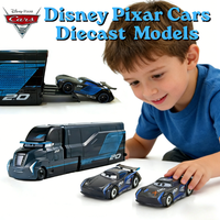 Disney Pixar Car 2-3 Metal Die Casting Car toys # 95 McQueen Jackson Storm Truck King Sally Children's Christmas Birthday Gifts