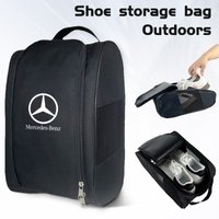 For Mercedes Benz C E Class GLA W176 CLK W209 W202 W204 W203 W222 Car Interior Sneaker Storage Bag Travel Outing Shoe Storage