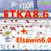 2026 Hot Etka 8.6 z ELSAWIN 6.0 Najnowsze oprogramowanie konserwacyjne, katalog elektroniczny części samochodowych, odpowiedni dla V/W+AU/DI+SE
