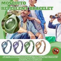 Anti Mosquitoes Bite Wristband Outdoor Mosquitoes Repeller Bracelet With Natural Essential Oil Safe Effective Repeller Bugs Gift