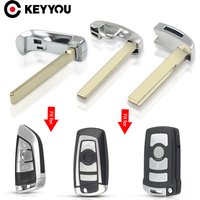 KEYYOU Key Blade For BMW MiNi 3 5 6 7 series X5 X6 New 5 7 Series Emergency Uncut Insert Blank Key Blade Smart Remote Key Fit
