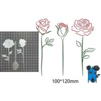 Roses flower Metal Cutting Dies Scrapbooking Metal Craft Cut Die Mold Templates Photo Album Card Making Embossing Stencil