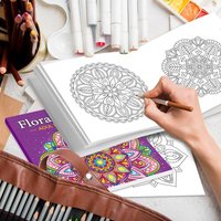 MANDALA Patterns for Adults Interesting Drawing Book loral Colouring Book Adult Stress Relief, Birthday, Holiday Party Gift