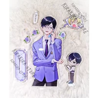 Ouran High School Host Club Ootori Kyouya Badge Acrylic Rotating Standing Sign Anime Cosplay Transparent Card Ornaments Decor
