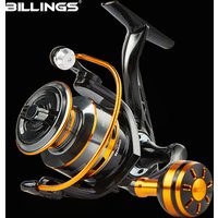 BILLINGS FH Spinning Reels Saltwater Freshwater Fishing Reel 10KG Max Drag with Anti-Reverse and Metal Spool 5.2:1 Fishing Reels