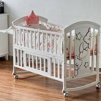 Multifunctional Newborn Sleeping Bedding Set Storage Wooden Babi Bed Crib Baby Beds with mosquito net