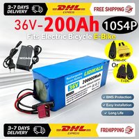 36V Batterie 200000mAh tatsächliche Kapazität 10S4P T-DC 18650 Lithium-Ionen-Batteriepack, 1000W Leistungsmotor, mit BMS, kompatibel mit den meisten Elektrorollern.