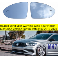 Auto Heated Blind Spot Warning Wing Rear Mirror Glass USA Version For VW Jetta MK7 2019 2020