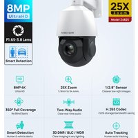 Vikylin 4K 8MP PTZ 25X Zoom 100M IR Night Vision IP Camera Human Auto Tracking MD2.0 For Outdoor Security Surveillance Camera