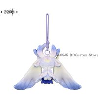 Official Columbina Damselette Keychain Plush Bag Pendant Game Genshin Impact Cosplay Moon Maiden Anime Halloween Gift Original