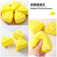 mini Cheese Squeeze Toy Cheese Squishy Fidget Toys Slow Rebound Shapeable Venting Ball for Adults Gifts