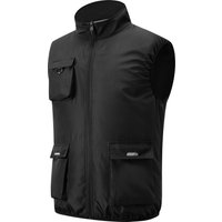 Summer Cooling 2-4 Fan Holes Fan Workwear, Unisex Short Sleeve, Outdoor Sun Protection & Cooling Vest with Built-in Fans