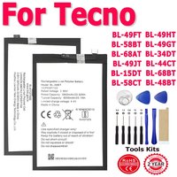 Battery For Tecno Camon Spark Pova Phantom Neo POP 16 2 4 5 6 7 7T 8 9 12 15 16 17 18P CE9 CG6 KF6 LC7 LC8 CG8 BL-15DT Pro