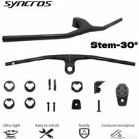 Syncros Full Carbon Fiber MTB Handlebar -30° Lon70/80/90/100mm Width 740/760 Integrated Cockpit with Titanium Screws