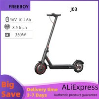 FREEBOY J-03 Adult Foldable Escooter 350W Motor Electric Scooter 36V10.4AH Battery Electric Skateboard 8.5 Inch Tire E-Scooter