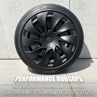 4PCS Hub Caps for Tesla Model 3 Standard 18 Inch Full Rim Performance Replacement Prismata Wheel Cover Parts Accessories 2026
