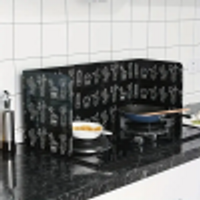 1/2pc Kitchen Splash Guard Domestic Hob Splash Guard For Frying Cooking Splash-Proof And Heat-Resistant Shield