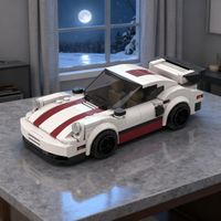 243pcs MOC Porscheed 911 Turbo City Champions Model Building Blocks Construction Toy Assemble Christmas Gift Creative DIY Idea