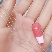 Micro Bead Chain Nail Art Decoration, Silver Gold 50cm Ball Chain for Stylish Manicures, Odorless Nail Accessory, for Hand Feet