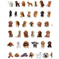 AliExpress FANLU 10/50PCS Cute Poodle Cute Pet Dog Doodle Decoration Laptop Mobile Bicycle Luggage Cabinet Car Waterproof Stickers Kids Toy