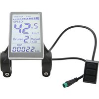 Electric Bike LCD Meter 5 Pin 24V 36V 48V 60V Universal E Scooter M5 LCD Panel Screen for 31.8 22.2mm Electric Bikes