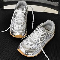 Fashion Woman Mens Mesh Lace-Up Flat Sneakers Lovers Quality Casual Flat Shoes Comfort Trainer Running Shoes