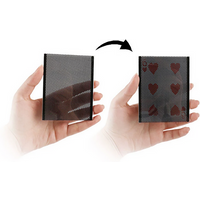 WOW 1.0 Magie Tricks Magic Black Card Disappears Illusion Toy Stage Stunt Props Plastic Close-up Poker
