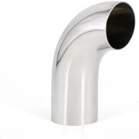 1 car 51mm 63mm parts automobile Exhaust pipe muffler becomes stainless steel 304 elbow 90 degree sanitary angle pipe