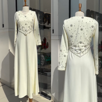 Customized Chinese Style Jersey Sequined Pleat A-line V-neck Long Dresses Bespoke Occasion Elegant Pastrol