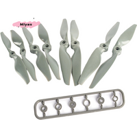 CW CCW RC Propellers 7x5 8x6 9x6 10x7 Inch Gray 2-Vane Direct Drive Nylon for RC Airplane Drone Glider with Adapter Rings
