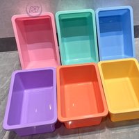 3/6pcs Colorful Plastic Desktop Storage Boxes for Organizing Office Supplies Kitchen Items Storage Bins Toys Storage Containers