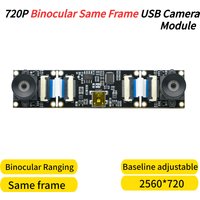 GXIVISION 3D Stereo VR USB Camera Module 720P Dual Lens,2560x720 30fps,Synchronized Same Frame,Baseline Adjustable,For Win/Linux