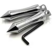 Billet Aluminum FootPegs for Harley Davidson with Male Mount Road King Sporster 883 1200 XL Touring Aftermarket Motorcycle Part