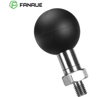 FANAUE Mounts Adapter 1 Inch Ball Mount M6 x1.0 Post Bracket Holl Phone Holder on Motorcycles Mirror B Size 1' For RAM Mount