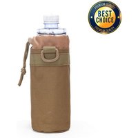 Portable MOLLE Water Bottle Bag 1000D Nylon Tactical Pouch Adjustable Drawstring Hydration Carrier for Outdoor Activities