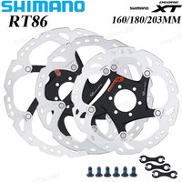 AliExpress Shimano SHIMANO Deore XT RT86 Bike Brake Disc 6 Bolt Ice Point Technology MTB Mountain Bicycle Disc 160MM 180MM 203MM Bike Parts