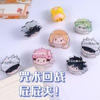 5Pcs/Set Anime Kawaii Cartoon Acrylic Paper Clip Decorative Bookmark Binder Clips Children's Day Gift