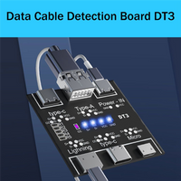 ABUOUSB Data Line Detection Board for IOS Android Micro-USB Type-C Short Circuit Switch Detection Board DT3 USB Cable Tester