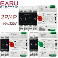 2P 4P ATS Dual Power Automatic Transfer Switch Selector Switches Uninterruptible Millisecond Power Generator 125A AC 220V 110V