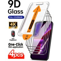 4Pcs HD Tempered Glass Screen Protectors Compatible With IPhone 17ProMax/16 ProMax/16 Plus/16E/15 ProMax/14/13/12/11series
