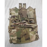 FERRO Style FCPC V5 Quick Assault Back Panel Pouch Tactical Vest Sub Bag Triple Magazine Pouch Zipper Backplane Pack